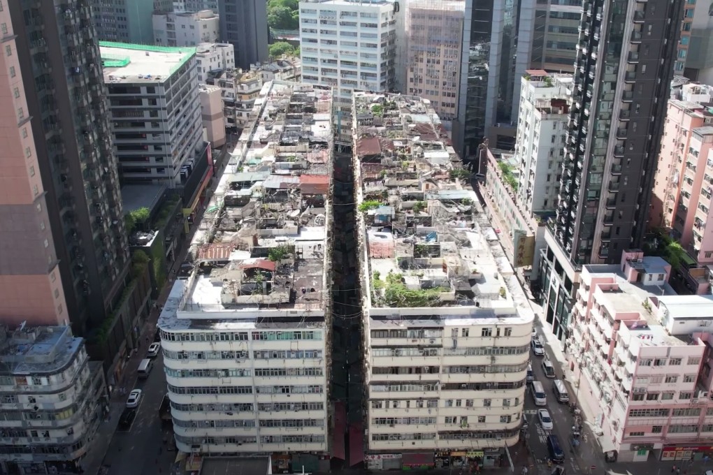 The tenements on Kim Shin Lane were built more than 60 years ago. Photo: SCMP