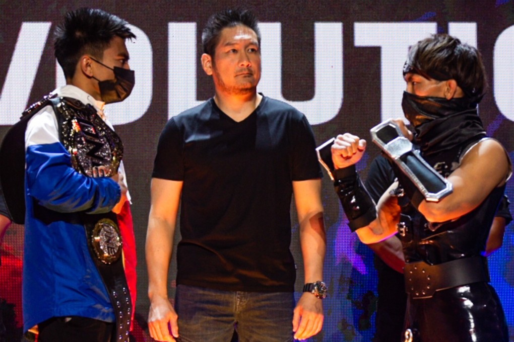 Joshua Pacio (left) and Yosuke Saruta at the ONE: Revolution press conference face-offs. Photos: ONE Championship