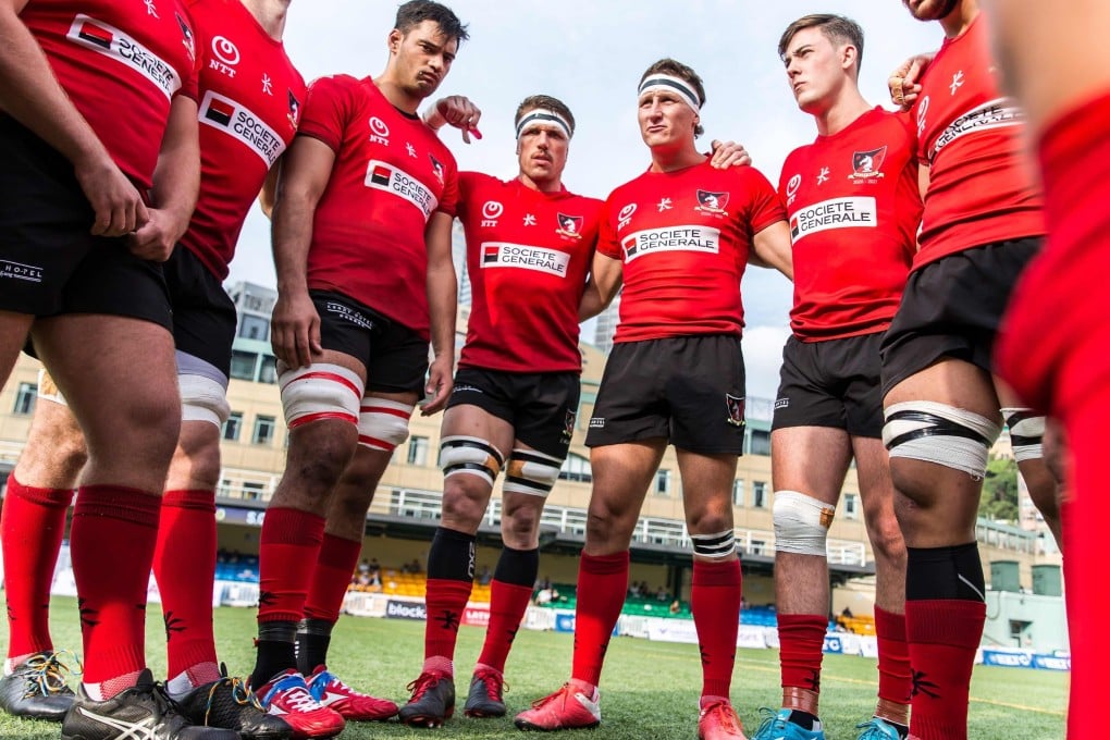 Valley ahead of their first game against Hong Kong Football Club in the men‘s Premiership 2021-22 season. Photo: Hong Kong Rugby Union