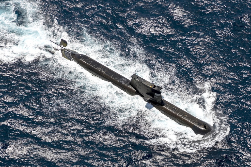 A Royal Australian Navy submarine is seen during a drill with the Indian Navy in Darwin on September 5. Australia is buying a fleet of nuclear submarines as part of a new defence pact. Photo: TNS