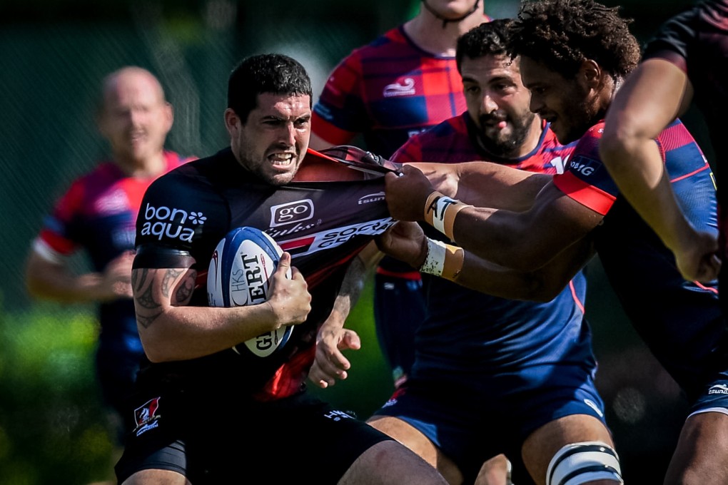 Valley makeshift fly-half Mitchell Purvis against Hong Kong Scottish in HKRU Premiership action in Shek Kip Mei. Photo: Phoebe Leung