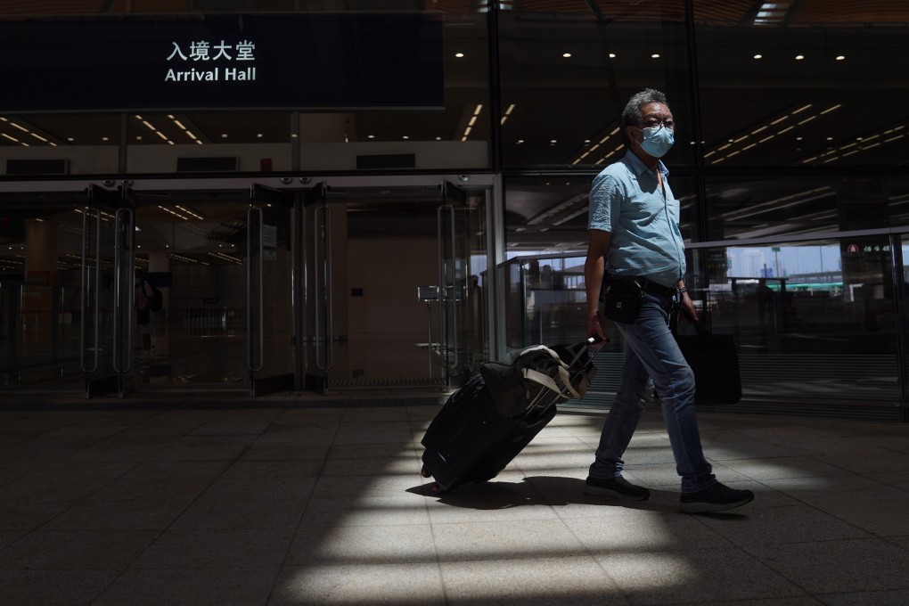 A man leaves the arrival hall at the Hong Kong-Zhuhai-Macau Bridge earlier this month. Photo: Sam Tsang