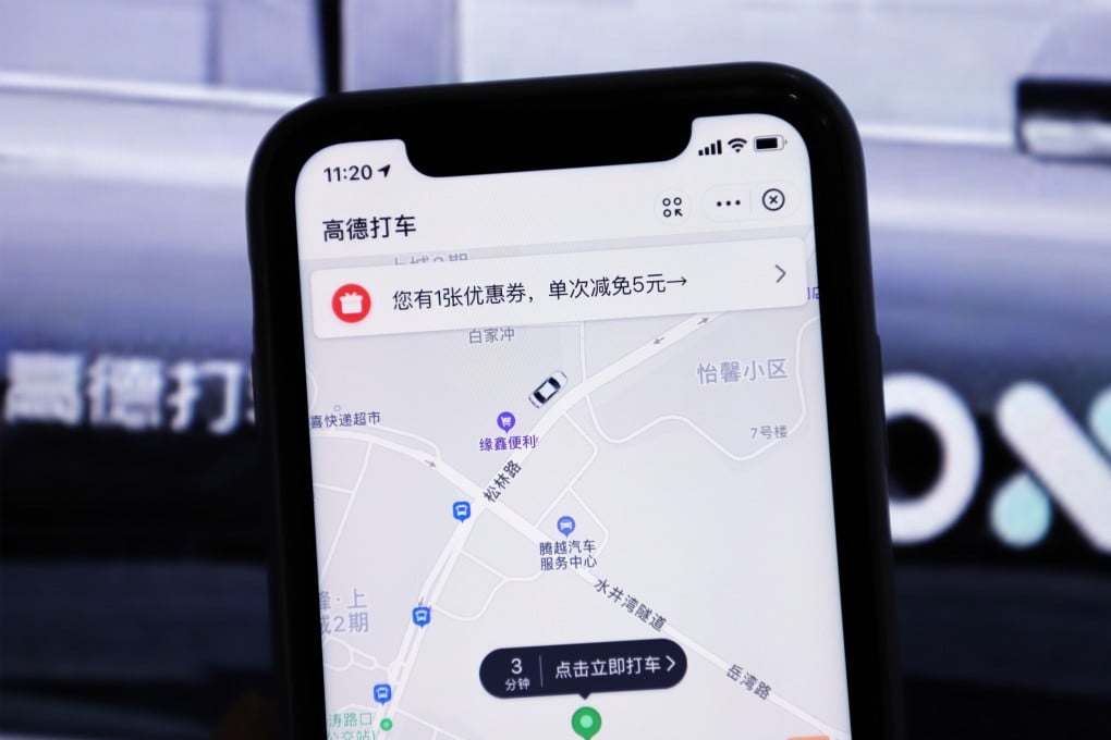 Alibaba’s AutoNavi started offering ride-hailing booking service from multiple providers in 2018. It has now teamed up with the Beijing government to provide mapping data to Beijing Taxi, offering a model that could undermine private ride-hailing businesses. Photo: Costfoto/Barcroft Media via Getty Images