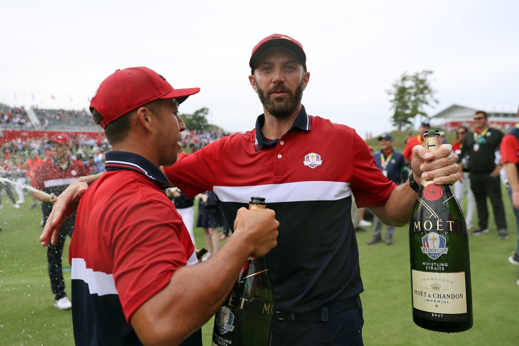 Dustin Johnson emerged victorious from all five matches he competed during the United States’ regaining of the Ryder Cup. Photo: AFP