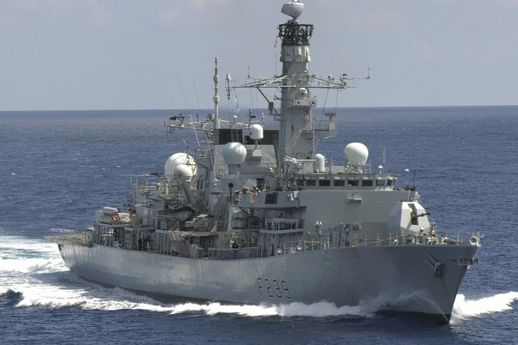 HMS Richmond, a Type 23 frigate, is en route through the Taiwan Strait to visit Vietnam and the Vietnam People's Navy. Photo: HMS Richmond