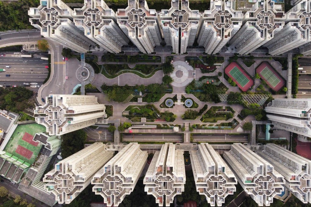 An aerial view of a housing project in Lam Tin, Hong Kong. Photo: Martin Chan