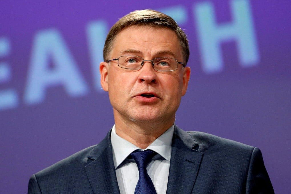 The Biden administration will host EU trade chief Valdis Dombrovskis in Pittsburgh this week for a forum on trade and technology. Photo: Reuters