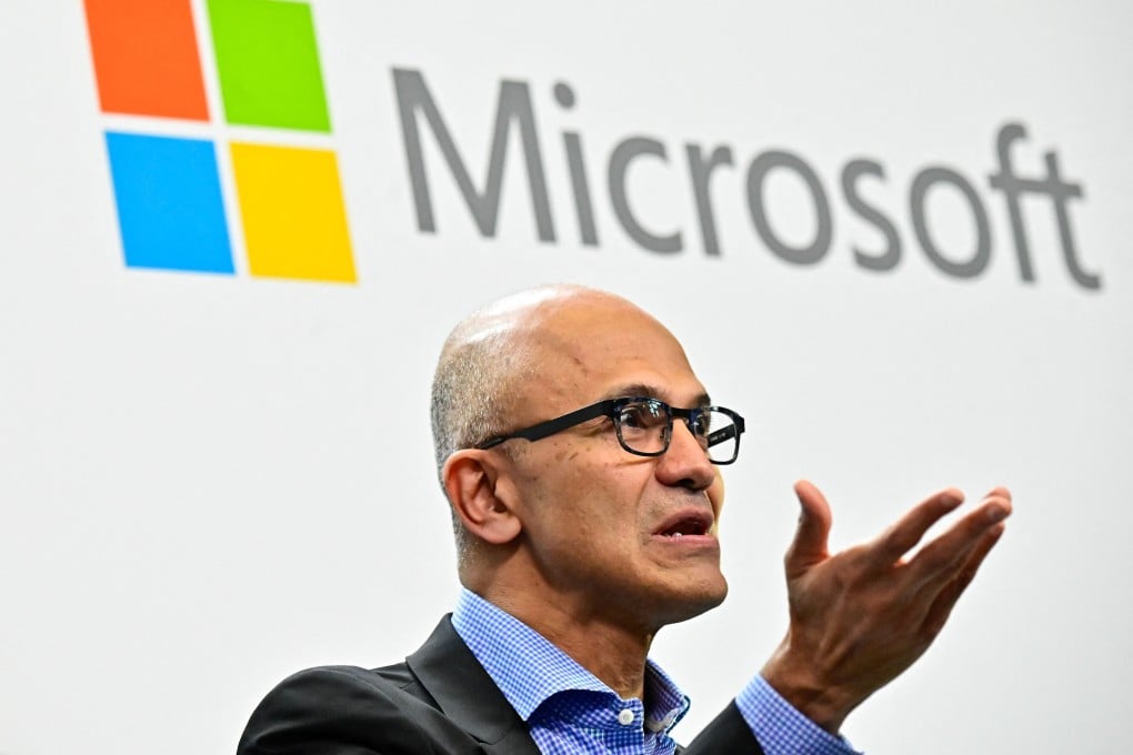 Microsoft chief executive Satya Nadella said what attracted ByteDance founder Zhang Yiming to the software giant was its services related to content moderation and child safety. Photo: Agence France-Presse