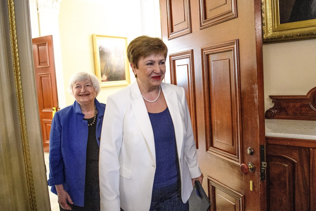 US Treasury Secretary Janet Yellen (left) has reportedly declined to take calls from International Monetary Fund chief Kristalina Georgieva (right). Photo: AFP