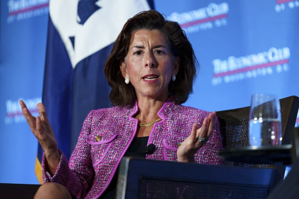 US Commerce Secretary Gina Raimondo says China is not sticking to its agreement to buy US goods, under a 2020 trade pact with the Trump administration. Photo: Bloomberg