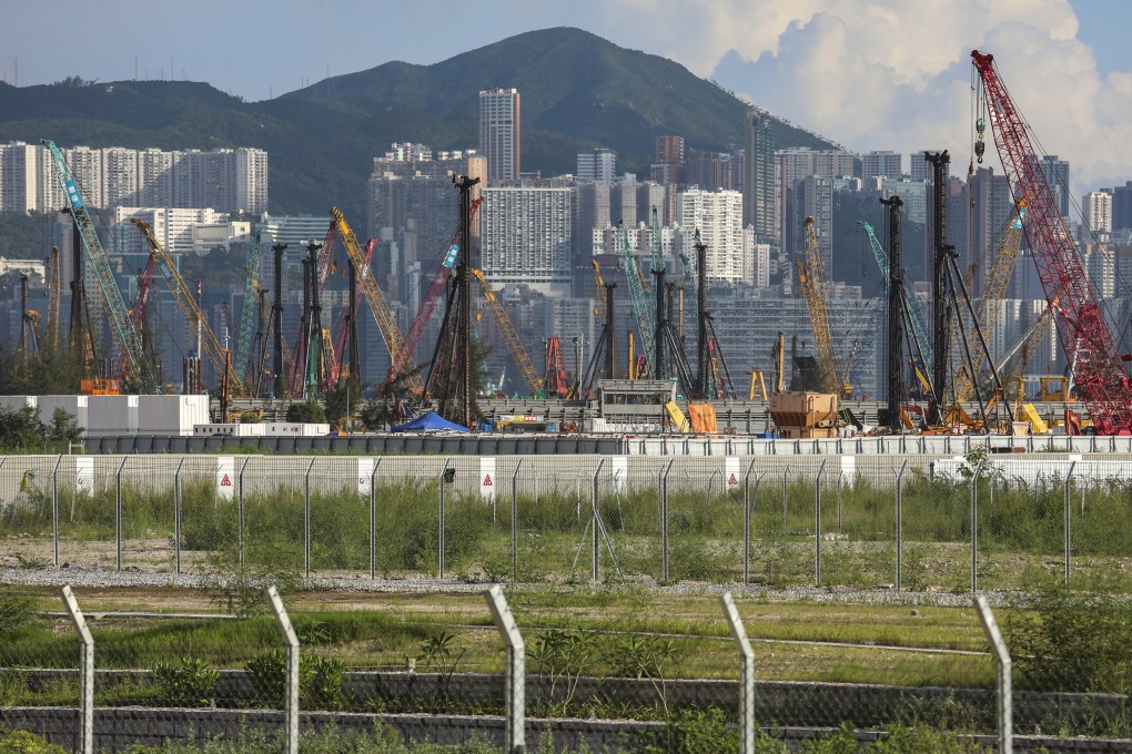 Image of construction sites at Kai Tak, taken from San Po Kong, on 23 July 2019. Photo: Felix Wong