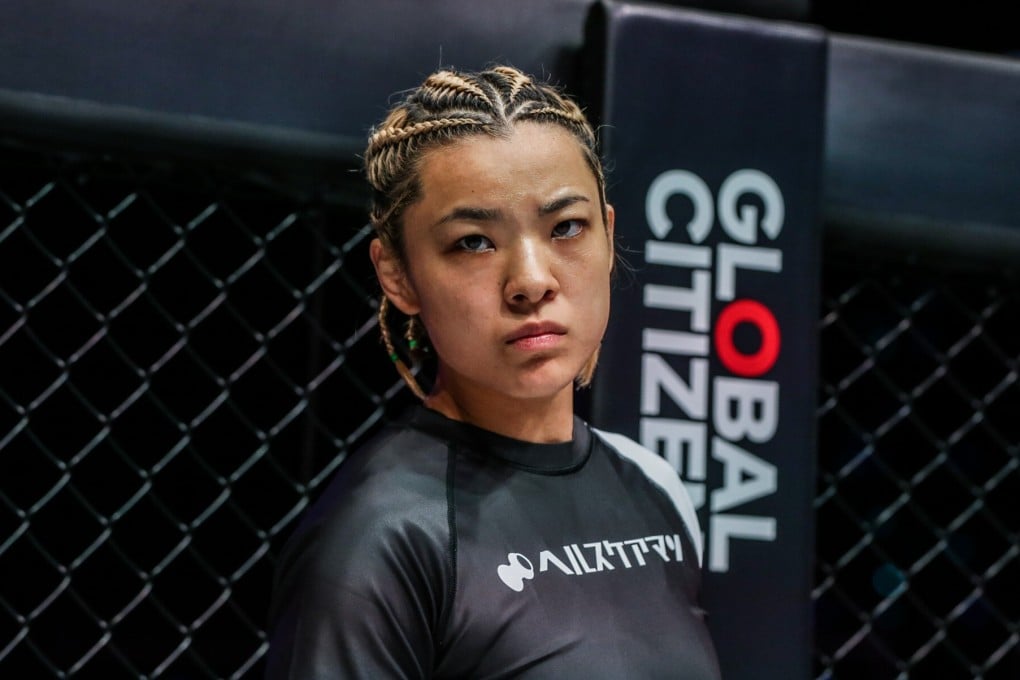 Itsuki Hirata looks on ahead of her atomweight grand prix quarter-final. Photos: ONE Championship