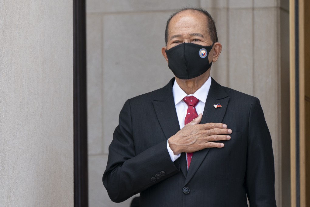 Philippine Secretary of National Defence Delfin Lorenzana on a visit to the Pentagon on September 10. Photo: AP
