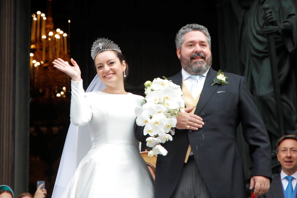 The couple pictured after their wedding ceremony. Photo: Reuters