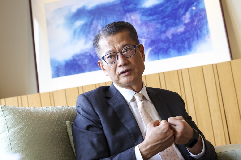 Financial Secretary Paul Chan at the government’s headquarters in Tamar. Photo: May Tse