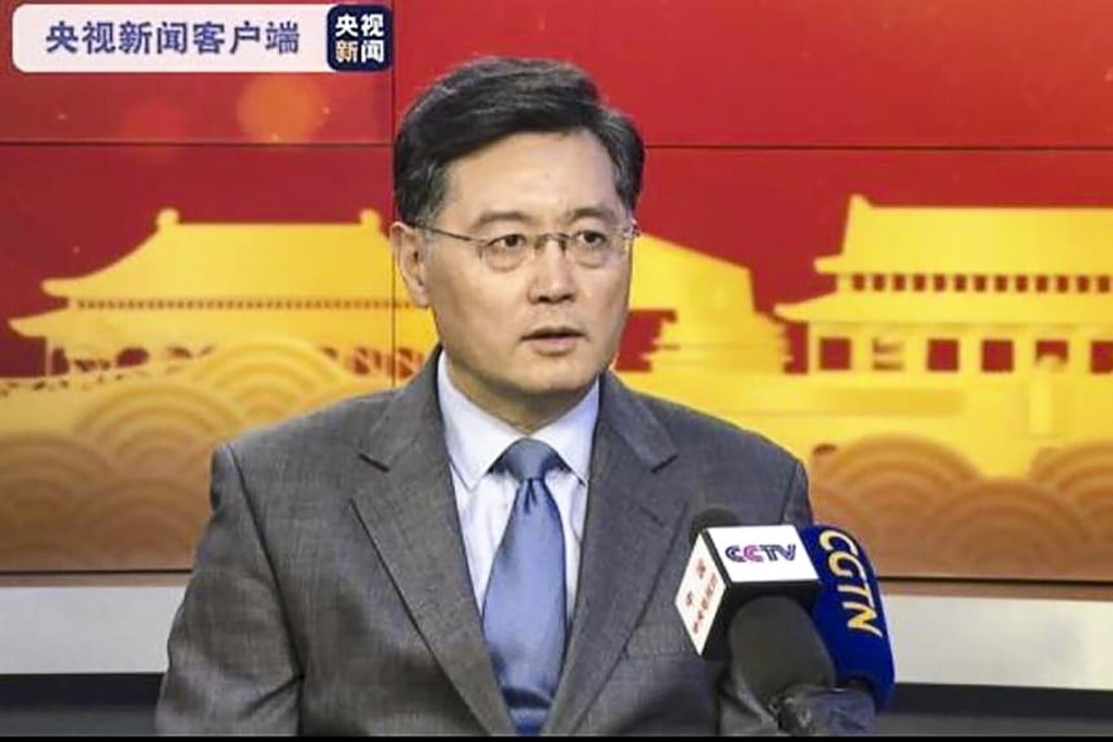 Qin Gang says more efforts need to be made to help China and the US better understand each other in what is still a “very difficult period” between the two powers. Photo: CCTV