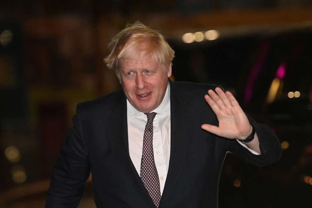 Britain’s Prime Minister Boris Johnson in Manchester, UK on Saturday. Photo: Reuters