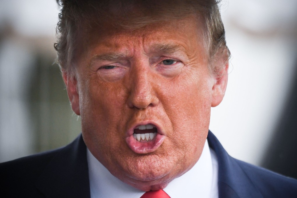 US President Donald Trump speaks to the press before departing the White House in June 2020. Photo: AFP