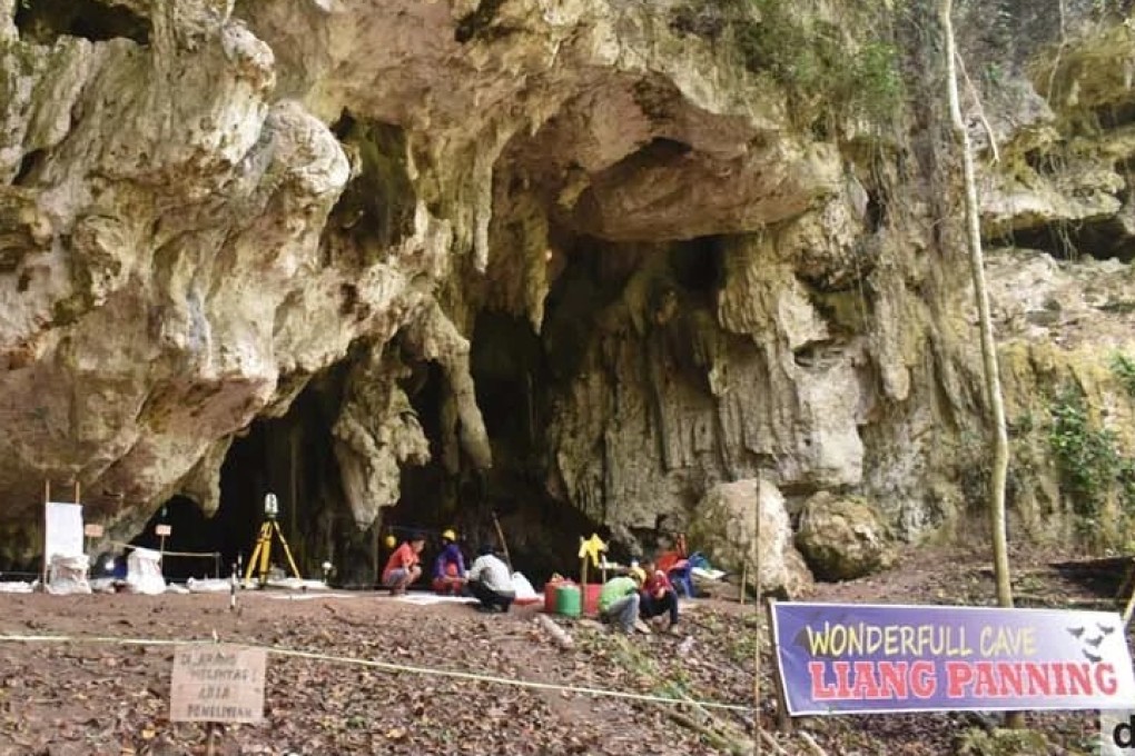Scientists conduct excavation work in Indonesia’s South Sulawesi. File photo: Handout