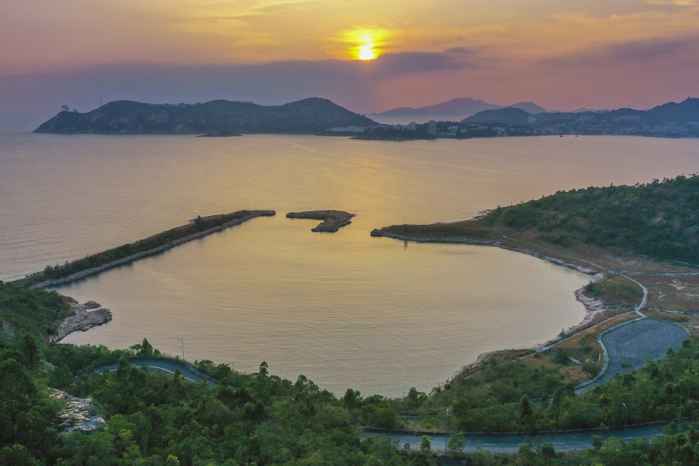 An aerial shot of Cape D'Aguilar Quarries in Shek O. Photo: Winson Wong