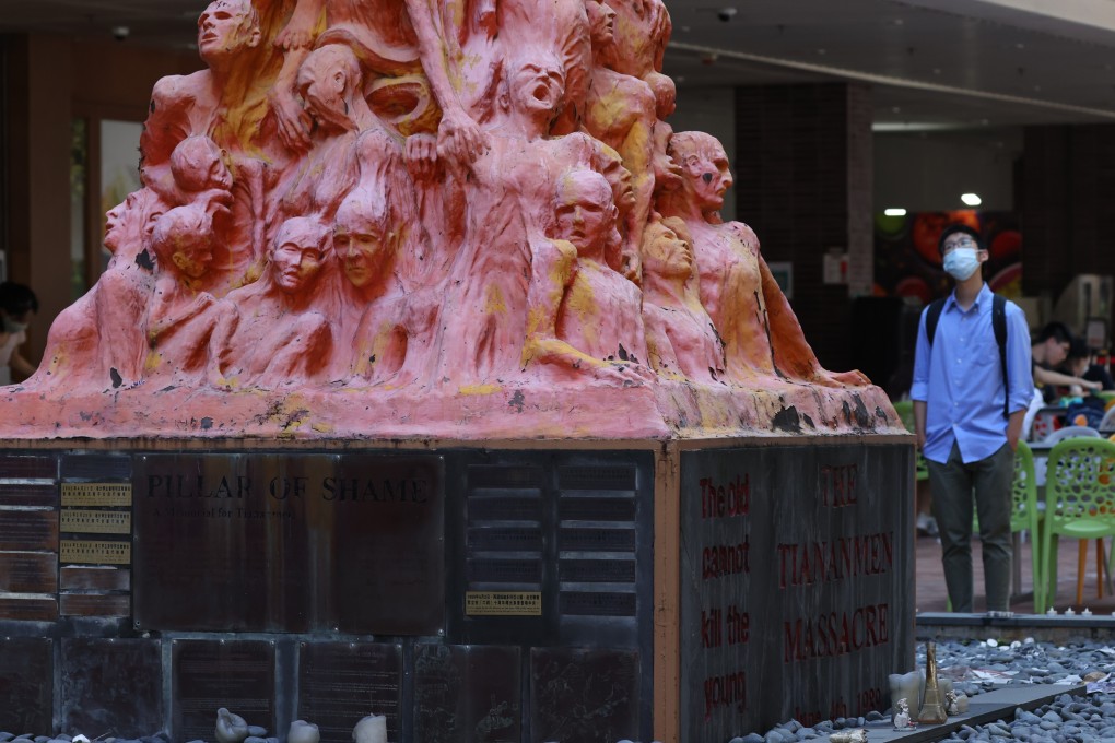 The sculpture is at the University of Hong Kong (HKU) campus in Pok Fu Lam. Photo: Nora Tam