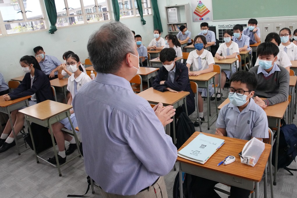 A new proposal unveiled by the city’s leader would expand the requirement for teachers to take a test on the Basic Law. Photo: Winson Wong