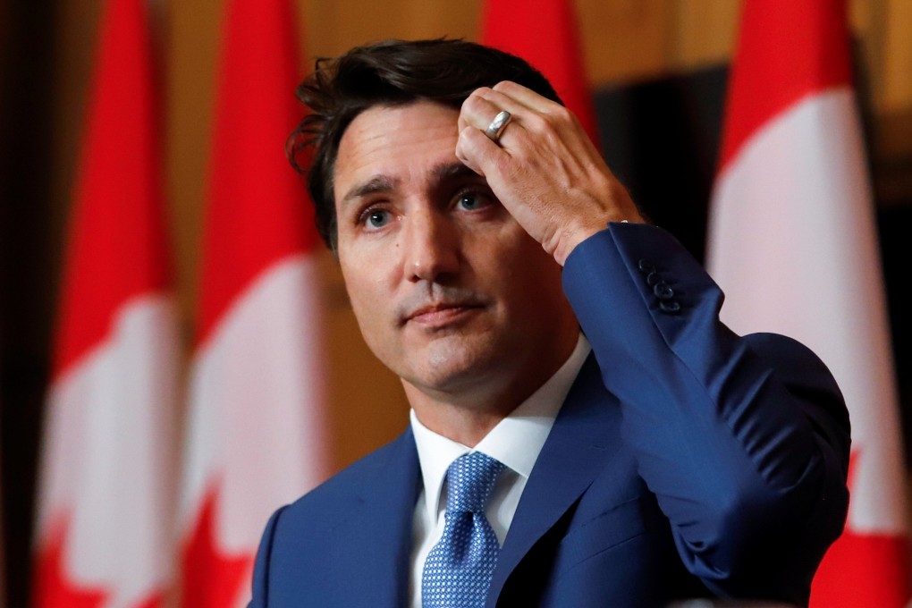 Canada’s Prime Minister Justin Trudeau listens to a question during a news conference in Ottawa, Ontario, on Wednesday. Photo: Reuters
