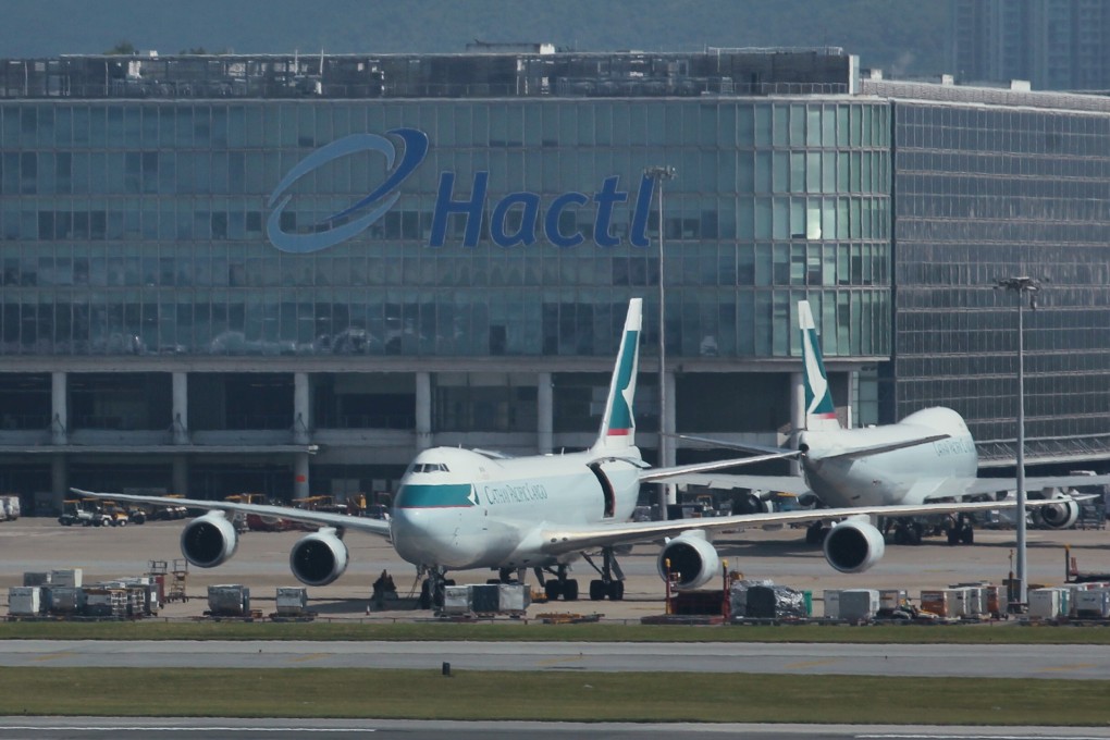 A worker at the Hong Kong airport’s cargo handling facility has tested preliminary-positive for Covid-19. Photo: Nora Tam