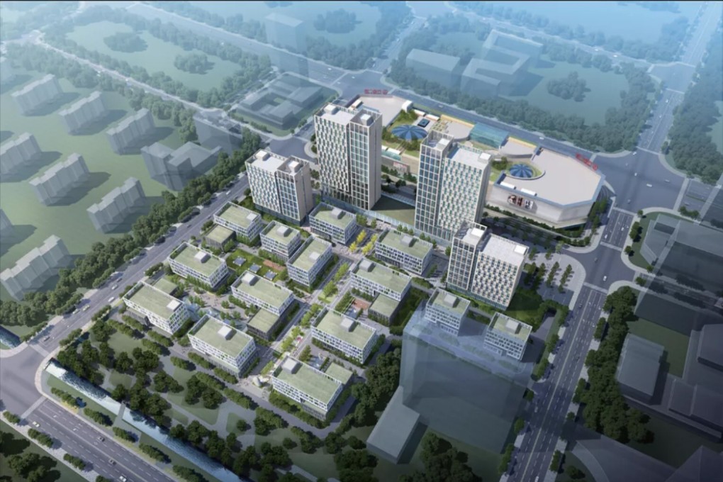 An artist’s illustration of the new China-Korea Integrated Circuit Industrial Park in Wuxi, in eastern Jiangsu province. Photo: Weibo