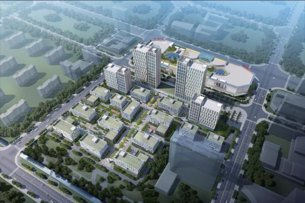 An artist’s illustration of the new China-Korea Integrated Circuit Industrial Park in Wuxi, in eastern Jiangsu province. Photo: Weibo