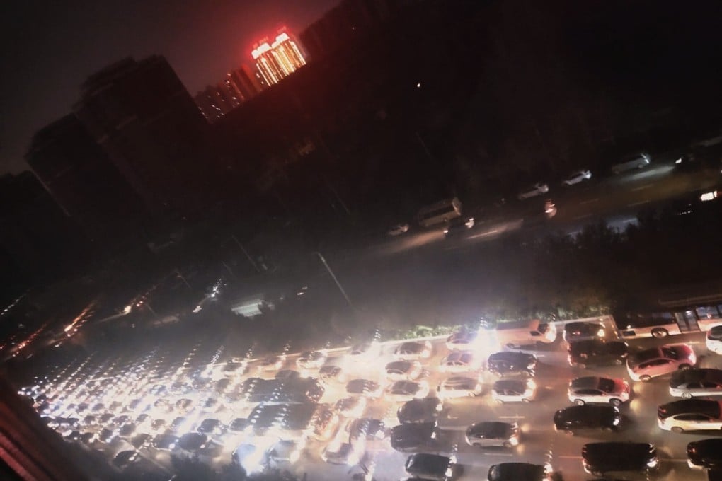 Rolling blackouts in Shenyang city, Liaoning province, suddenly left residents without power and streets without traffic lights last month, as several provinces across China started rationing power. Photo: Weibo