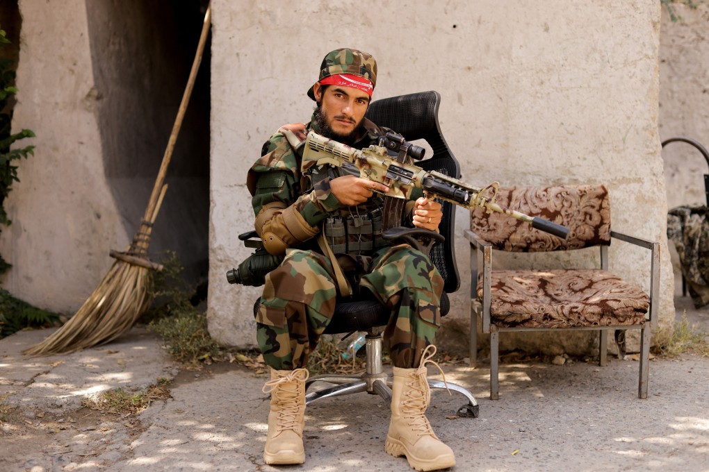 A Taliban soldier is seen in Kabul, Afghanistan on Tuesday. Photo: Reuters