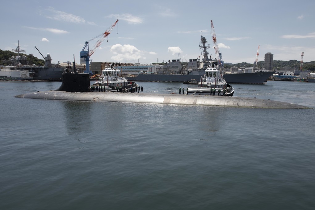 The USS Connecticut fast-attack submarine makes a scheduled port visit to Yokosuka in Japan on July 31. Photo: Handout