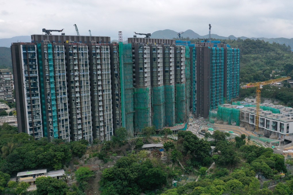 Aerial view of China Evergrande Group's Emerald Bay housing project under construction in Hong Kong’s Tuen Mun area, on 13 May 2020. Photo: May Tse