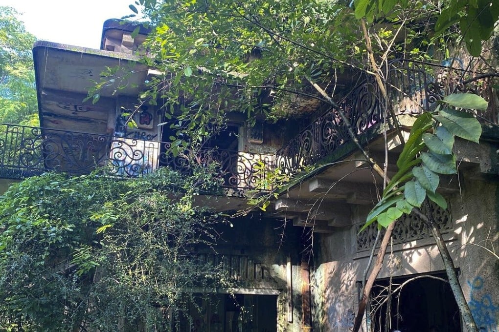 The overgrown, decaying remains of Istana Woodneuk in privately owned Tyersall Park in Singapore. Photo: Facebook