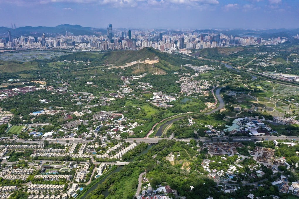 The northern New Territories in Hong Kong, with Shenzhen in the distance. Photo: Winson Wong