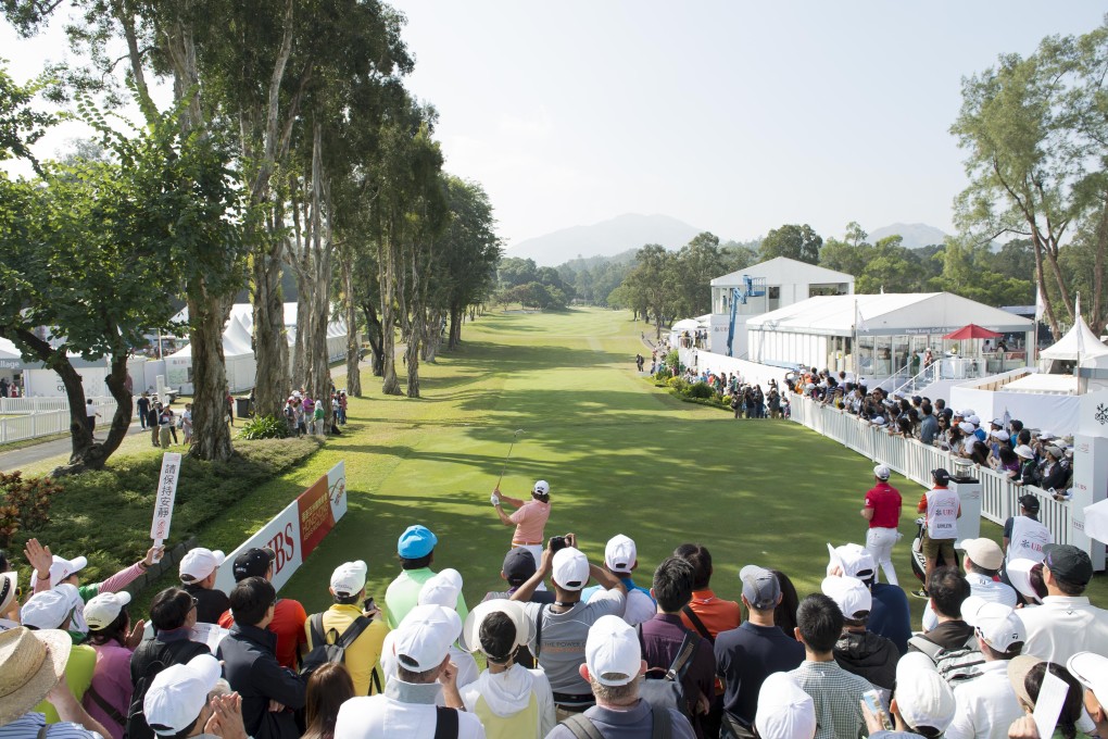 Peter Uihlein of the USA tees off on the first hole during the 58th UBS Hong Kong Golf Open. Photo: Power Sport Images/Getty Images