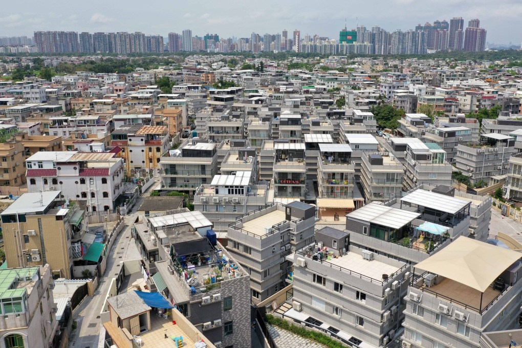 An aerial view of indigenous village houses in Yuen Long. Photo: Winson Wong
