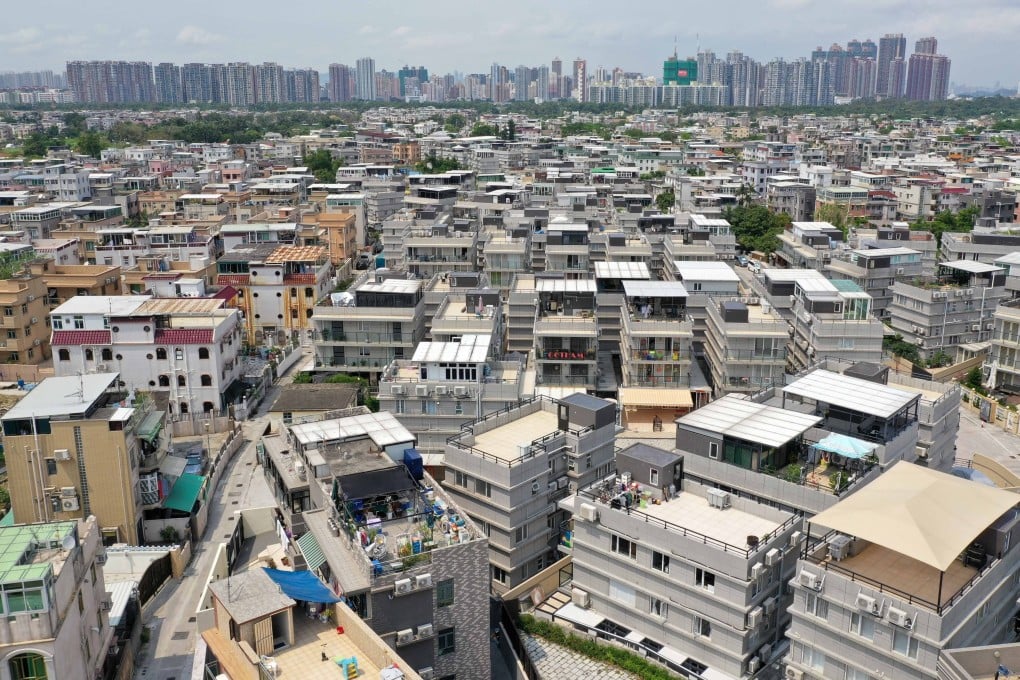 An aerial view of indigenous village houses in Yuen Long. Photo: Winson Wong