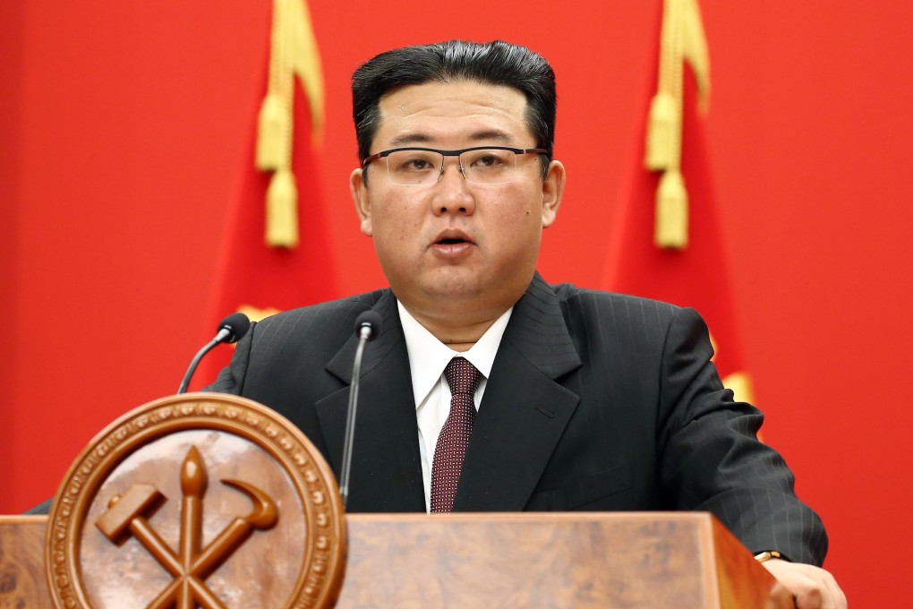 Kim Jong-un, general secretary of the Worker's Party of Korea, gives a speech to celebrate the party’s 76th anniversary. Photo: EPA-EFE