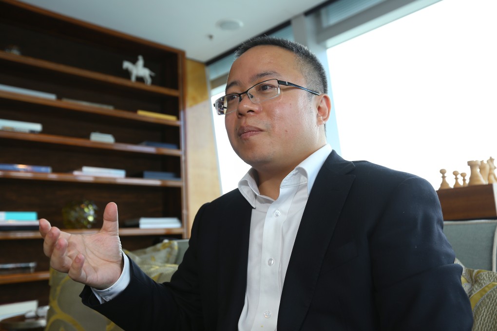 Zhang Peng, Modern Land (China)’s president, speaks during an interview in Hong Kong in this file photo from 2016. Photo: Edmond So