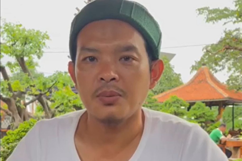 Imam Mulyana seen in a screengrab taken from a WhatsApp video. Photo: Handout