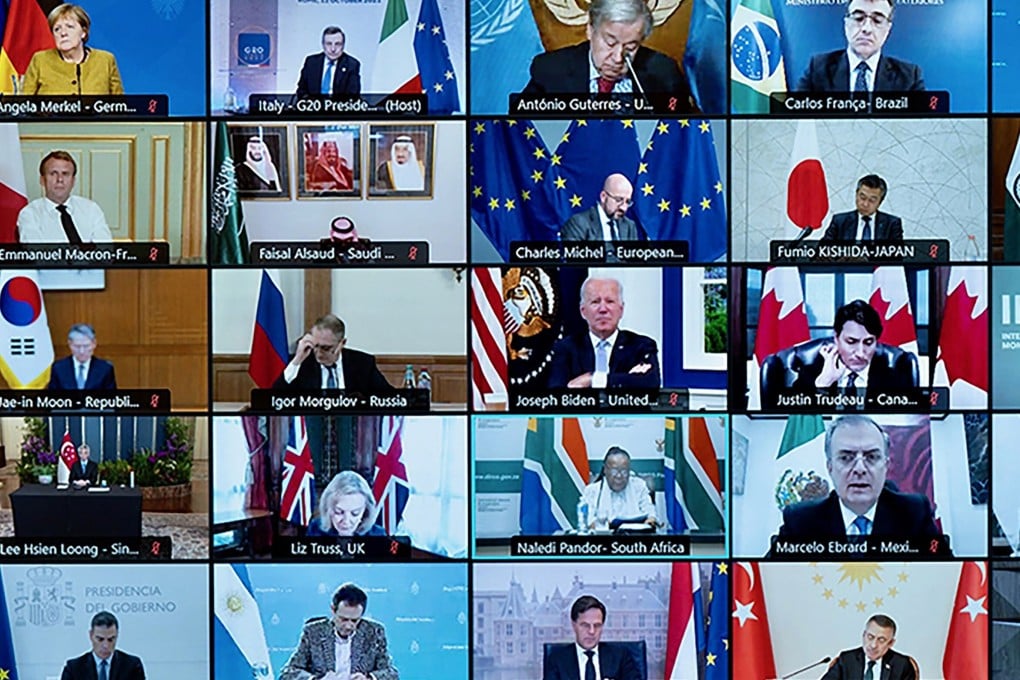 G20 leaders at a virtual summit this week endorsed a global minimum tax of 15 per cent. Photo: AFP