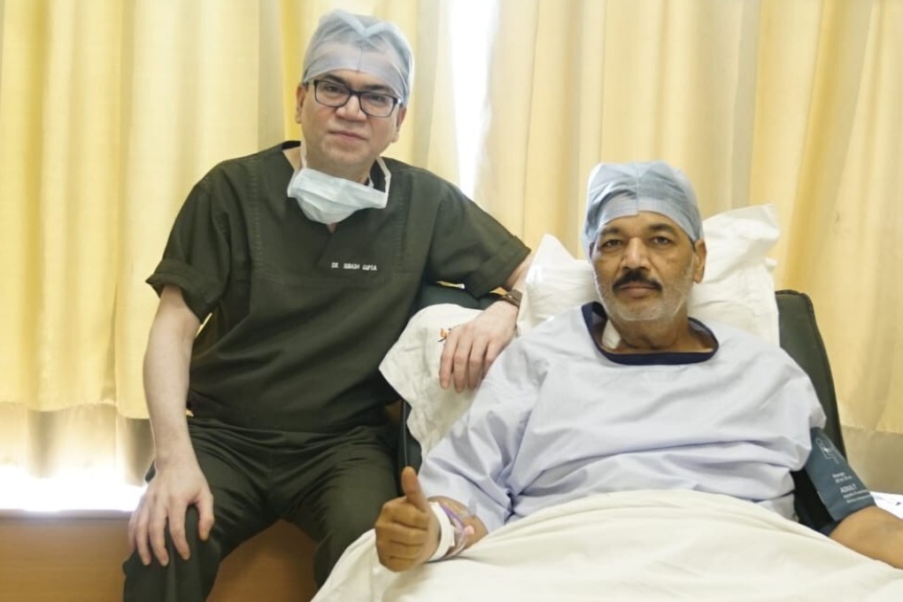 Dr Subhash Gupta and Anil Kashyap after the landmark liver transplant. Photo: Handout