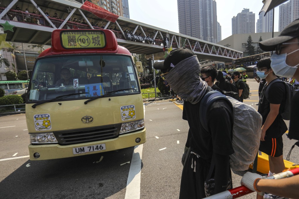 Police and protesters clashed in Tsuen Wan on October 1, 2019. Photo: May Tse