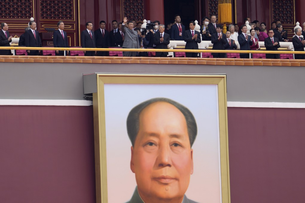Chinese President Xi Jinping during a ceremony to mark the 100th anniversary of the founding of the Communist Party. Photo: AP