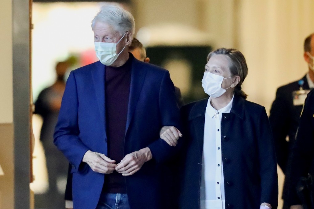 Former US President Bill Clinton and his wife former Secretary of State Hillary Clinton. Photo: Reuters