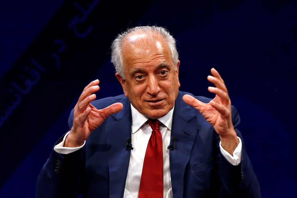 US envoy for peace in Afghanistan Zalmay Khalilzad speaks during a debate in Kabul, Afghanistan in April 2019. Photo: Reuters