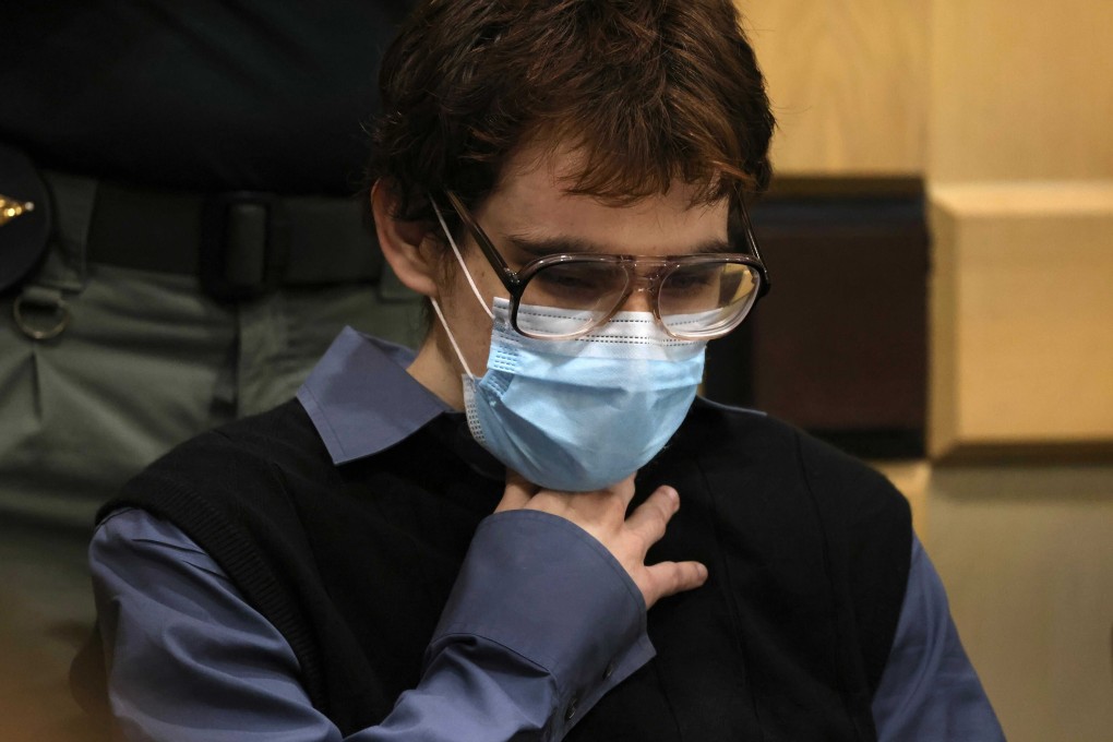Parkland school shooter Nikolas Cruz sits at the defence table at the courthouse in Fort Lauderdale, Florida, on Wednesday. Photo: South Florida Sun Sentinel via TNS