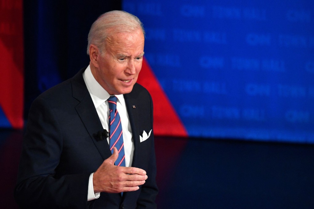 US President Joe Biden caused confusion with his remarks about Taiwan during a CNN town hall on Thursday. Photo: AFP